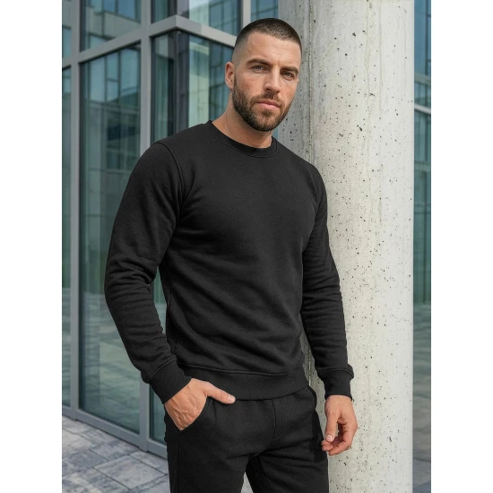 Juodas vyriškas sportinis kostiumas Dynoro Sportiniai kostiumai