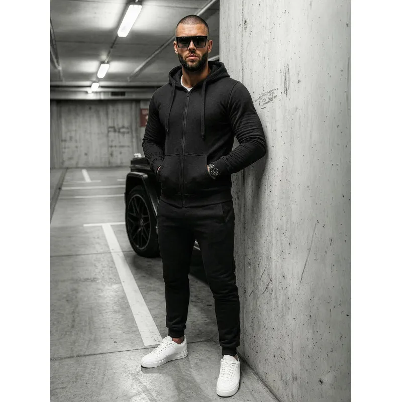 Juodas vyriškas sportinis kostiumas Pazar ax0138