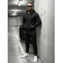 Чёрный мужской спортивный костюм Pazar
