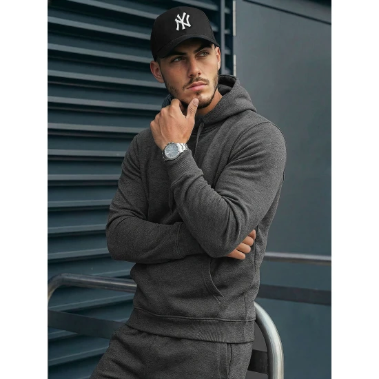 Tamsiai pilkas vyriškas sportinis kostiumas Toni