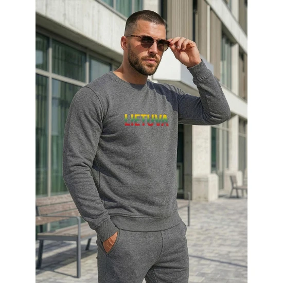 Vyriškas tamsiai pilkas komplektas Lietuva Vyriški spaudos komplektai