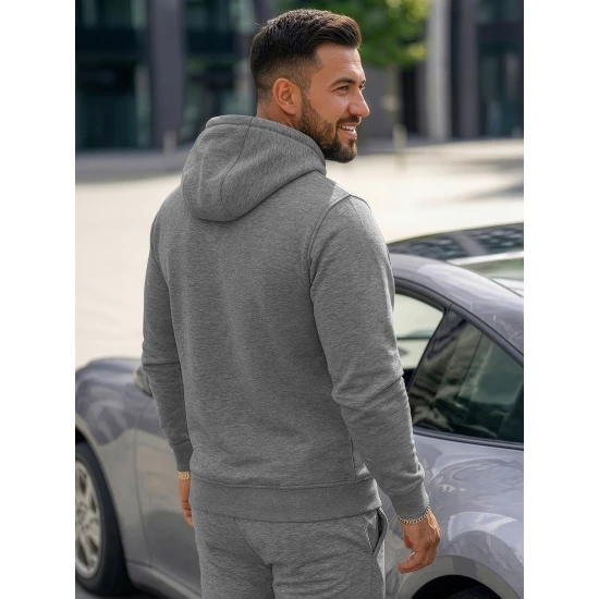 Vyriškas tamsiai pilkas komplektas su gobtuvu Lietuva Vyriški komplektai