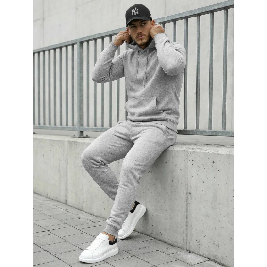 Pilkas vyriškas sportinis kostiumas Toni