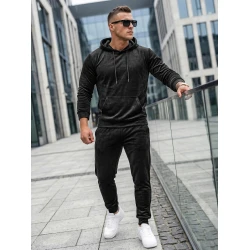 Black men's velour set Rolos