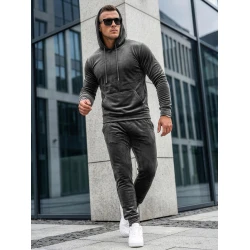 Pilkas vyriškas veliūrinis komplektas Rolos