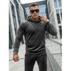 Pilkas vyriškas veliūrinis komplektas Rolos