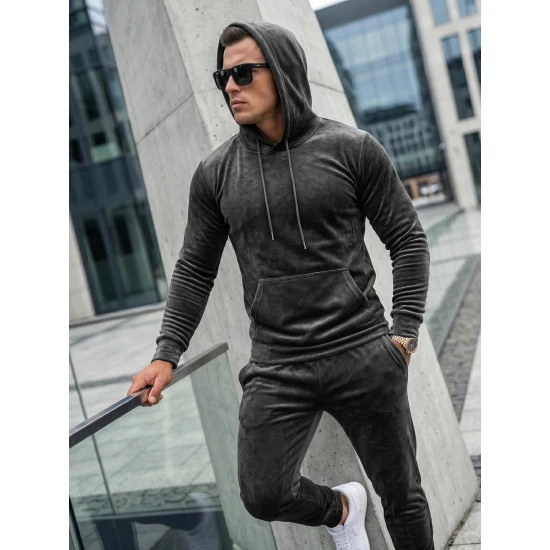 Pilkas vyriškas veliūrinis komplektas Rolos