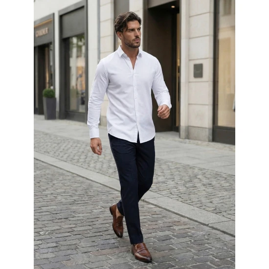 Vyriški balti marškiniai Top Marškiniai
