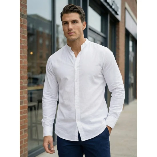 Balti elegantiški marškiniai Milet Marškiniai