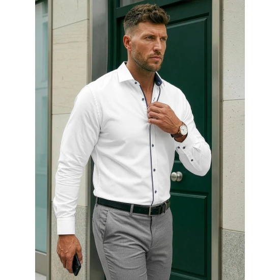 Vyriški balti marškiniai Blake Marškiniai