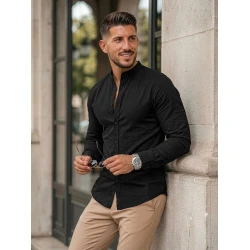 Vyriški juodos spalvos marškiniai Neo