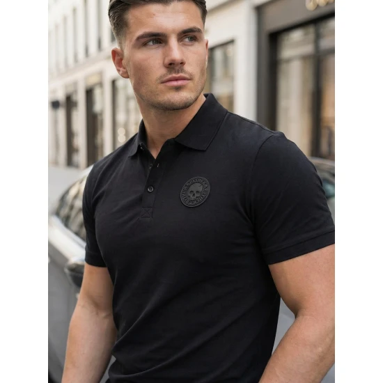 Vyriški juodi polo marškinėliai Tice POLO marškinėliai