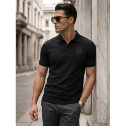 Vyriški juodi polo marškinėliai Tice