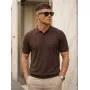 Men's dark brown Vibe polo shirt