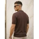 Vyriški tamsiai rudi polo marškinėliai Vibe POLO marškinėliai