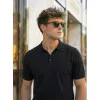 Men's Black Vibe Polo Shirt POLO T-shirt