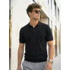 Men's Black Vibe Polo Shirt POLO T-shirt