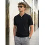 Men's Black Vibe Polo Shirt