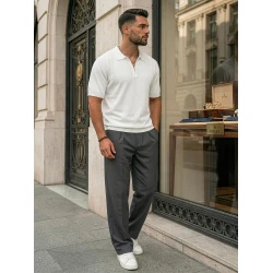 Vyriški balti polo marškinėliai Force