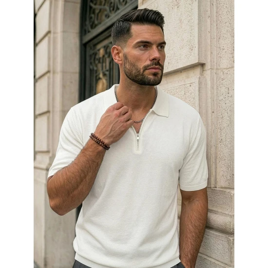 Vyriški balti polo marškinėliai Force POLO marškinėliai