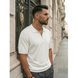 Vyriški balti polo marškinėliai Force