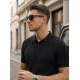 Vyriški juodi polo marškinėliai Street POLO marškinėliai