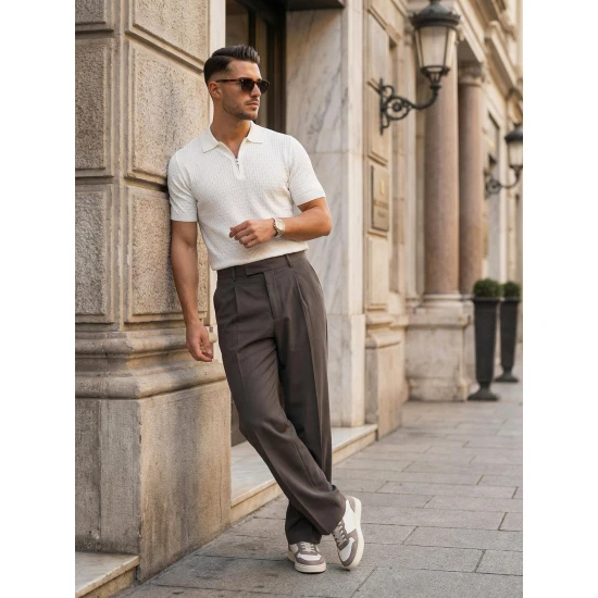 Vyriški balti polo marškinėliai Fast POLO marškinėliai