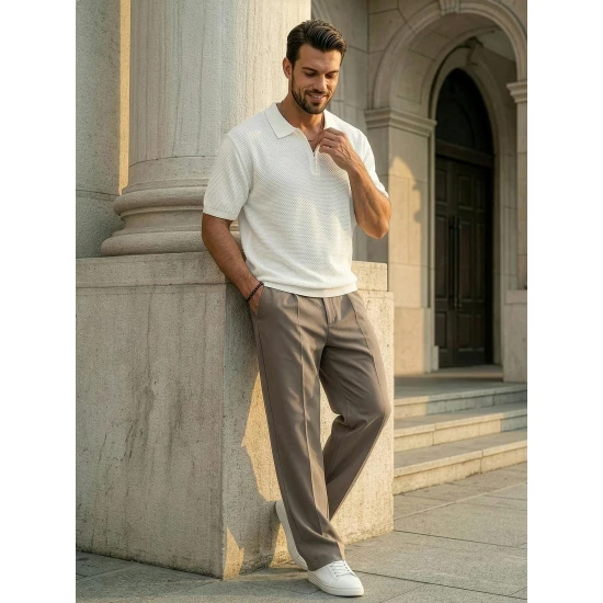 Vyriški balti polo marškinėliai City POLO marškinėliai