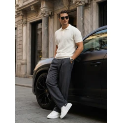 Vyriški balti polo marškinėliai Street