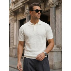 Vyriški balti polo marškinėliai Street