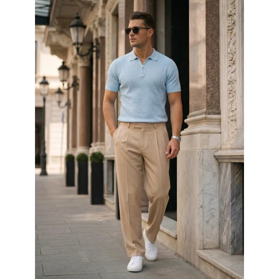 Vyriški mėlyni polo marškinėliai Fast POLO marškinėliai