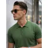 Men's Green Vibe Polo Shirt POLO T-shirt