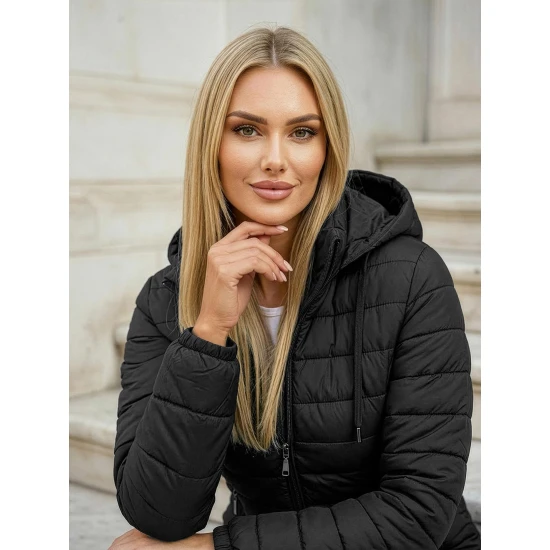 Moteriška juodos spalvos striukė Albi Moteriškos striukės