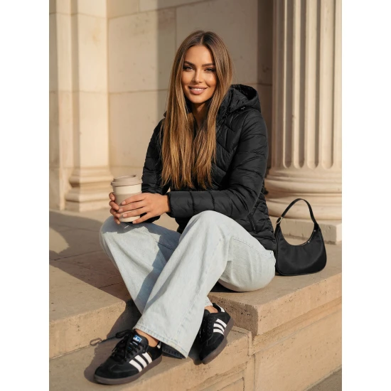 Moteriška juodos spalvos striukė Albi Moteriškos striukės