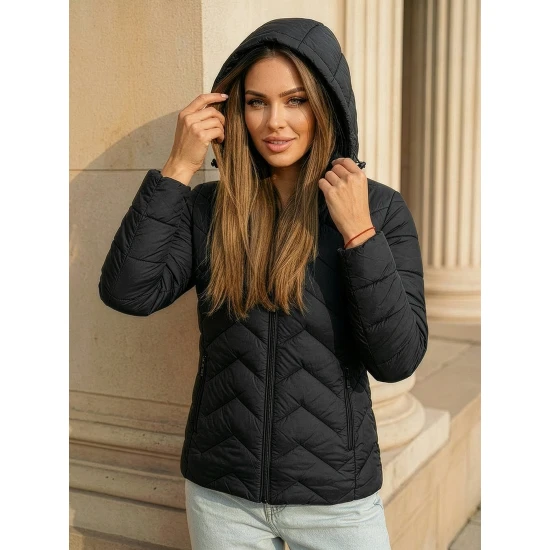 Moteriška juodos spalvos striukė Albi Moteriškos striukės