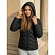 Women's black hooded jacket Alin