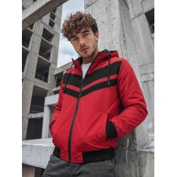 Vyriška raudona dvipusė striukė Conrad