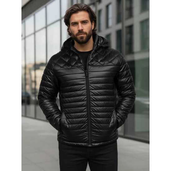 Vyriška juoda striukė Astor Vyriškos Striukės ir Paltai