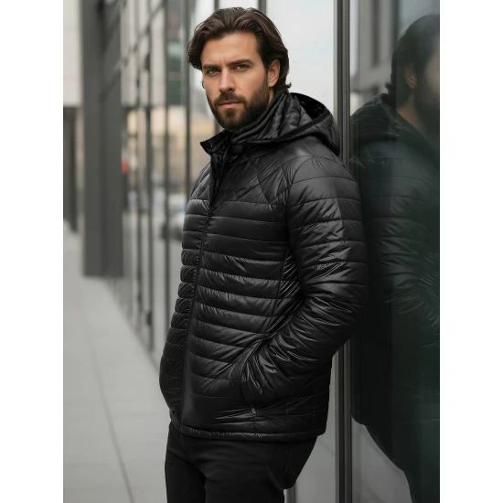 Vyriška juoda striukė Astor Vyriškos Striukės ir Paltai