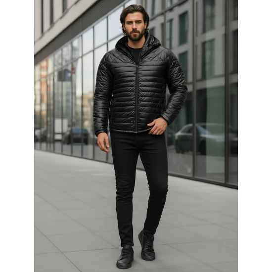 Vyriška juoda striukė Astor Vyriškos Striukės ir Paltai