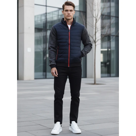 Pereinamojo laikotarpio tamsiai mėlyna striukė Trevis Rudeninės / Pavasarinės