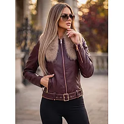 Moteriška bordo spalvos striukė Clarify