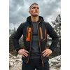 Men's black jacket with orange details Ero Men's Jackets and Coats