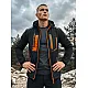 Men's black jacket with orange details Ero Men's Jackets and Coats
