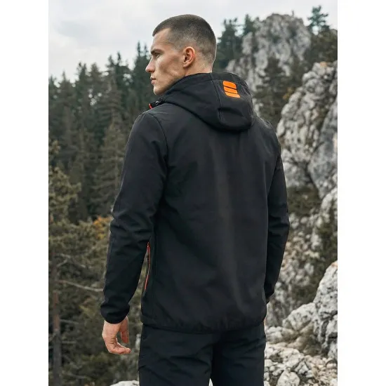 Men's black jacket with orange details Ero Men's Jackets and Coats