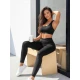 Moteriškos juodos tamprės Active