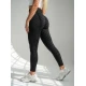 Moteriškos juodos spalvos tamprės Hollon Laisvalaikio kelnės