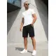 Vyriški juodi sportiniai šortai Novak JS/15K1822/3