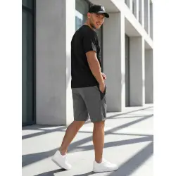 Vyriški tamsiai pilki šortai Max