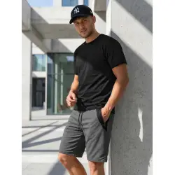 Vyriški tamsiai pilki šortai Max